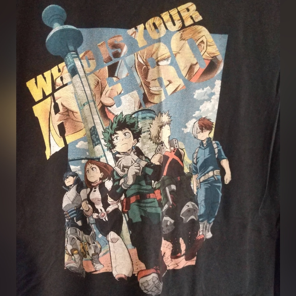 My Hero Academia Black T-shirt